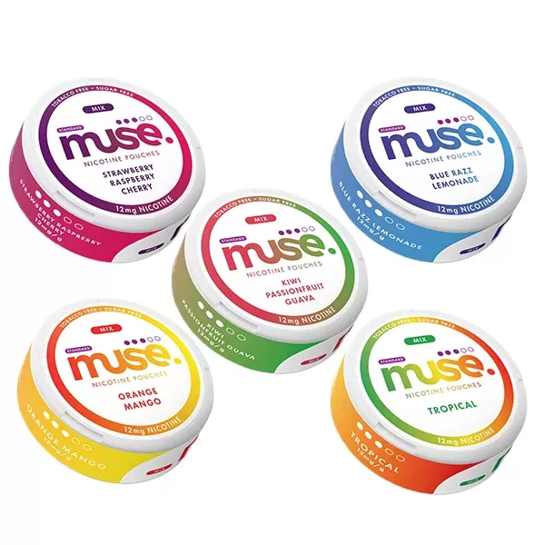 Muse Mix 12 mg tabakfreie Nikotinbeutel – 20 praktische Beutel