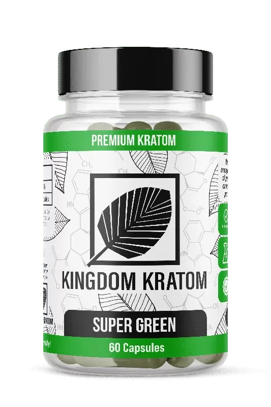 Kingdom Kratom Super Green Borneo Capsules