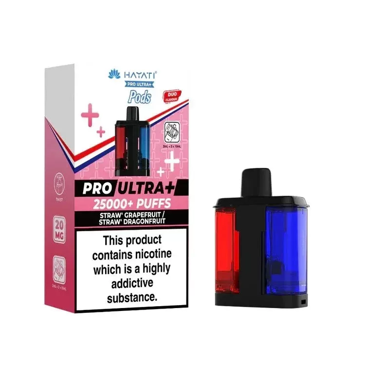 Hayati Pro Ultra Plus 25K Prefilled Pods - Box of 5 - Blueberry Raspberry / Mr Blue - Image 3