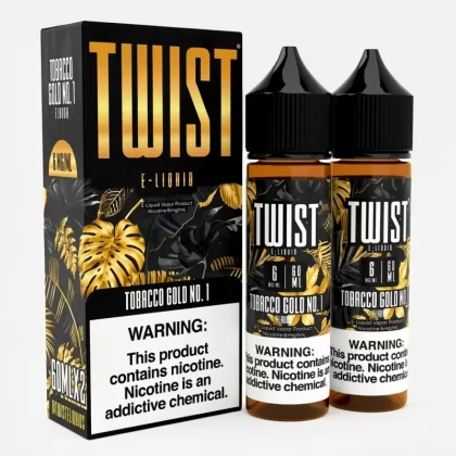 Twist E-Liquids Tobacco Gold No. 1 70% VG Vape Juice - 120mL (60mL 2-Pack); Vape Product, Vape Product