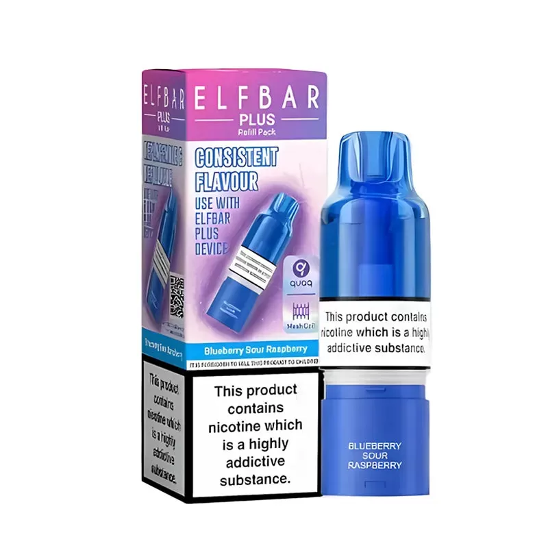 Elf Bar Plus Refill Pods - Strawberry Raspberry Cherry Ice - Image 2