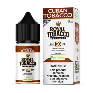 Cuban Tobacco Pod Juice x Royal Tobacco Extracts Salts 30mL