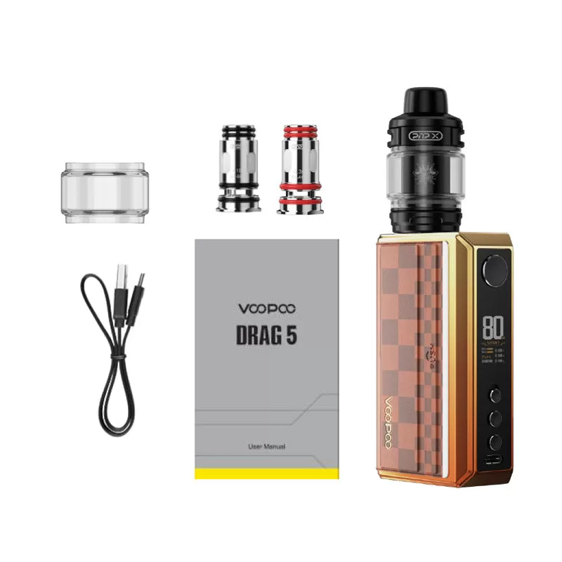 Voopoo Drag 5 177W Box Mod Kit - Gradient Brown - Image 3