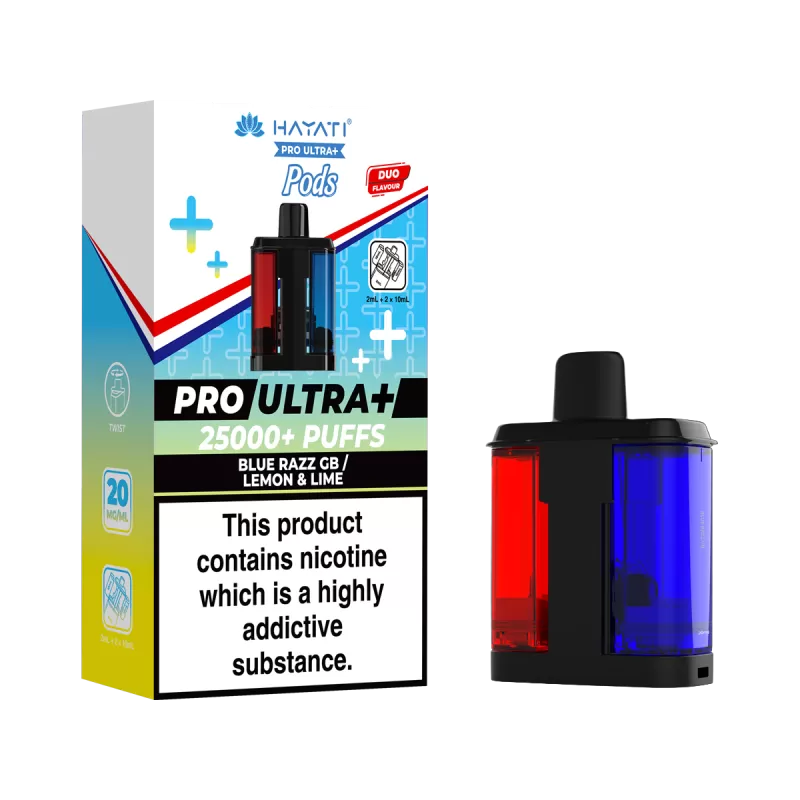 Blue Razz GB / Lemon & Lime Hayati Pro Ultra Plus Refill Pack - Vapeshop Co