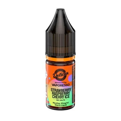 Strawberry Raspberry Cherry Ice Nicotine Salt 10ml By Deliciu V2
