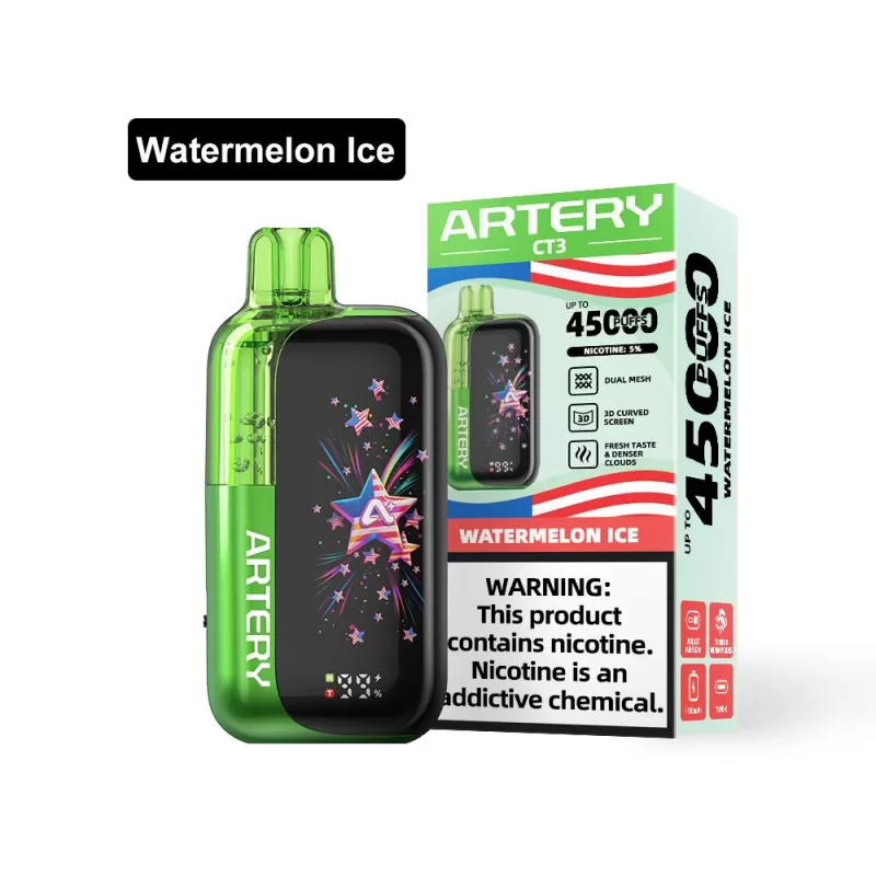 Artery CT3 45K Rechargeable Disposable Vape (45,000 Puffs) - Blue Rancher / 50 mg
