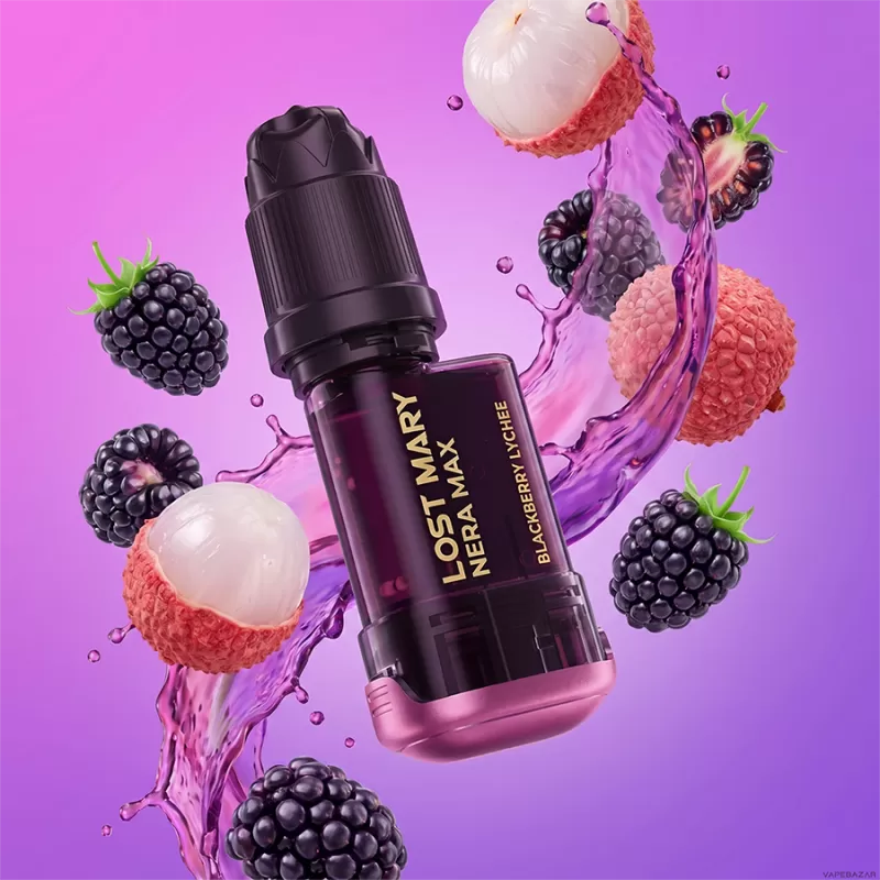 Lost Mary Nera Max – Blackberry Lychee + Leerpod - 20mg/ml / Brombeere / Lychee