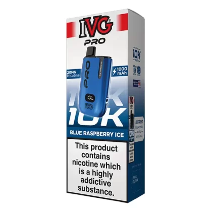 IVG PRO Starter Kit – 10,000 Puff Vape Kit - Blue Raspberry Ice