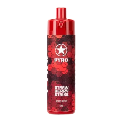 Strawberry Strike PYRO 12000 - Nicotine#5mg~Size#Single>10 Pack (2DB441)
