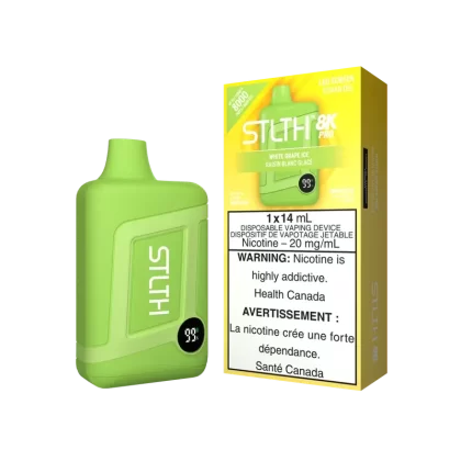 STLTH BOX 8K PRO DISPOSABLE – WHITE GRAPE ICE