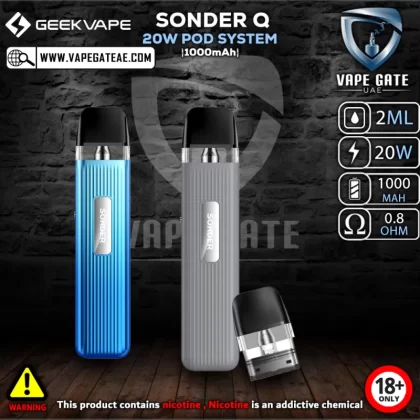 GEEKVAPE SONDER Q 20W POD SYSTEM (1000mAh) - Black