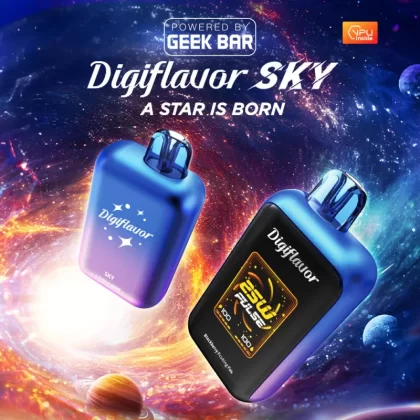 Digiflavor SKY 25K Powered By GEEK BAR Disposable Device – 25000 Puffs - Sour Apple Ice