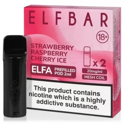 Strawberry Raspberry Cherry Ice Elf Bar Elfa Prefilled Pod - Ecigpremium