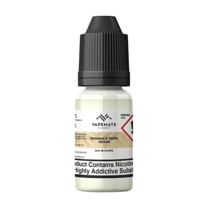 Vapemate Classic Cinnamon & Vanilla Custard 10ml - Strength#3mg>12mg>0mg (Discontinued)>6mg (Discontinued)>18mg (Discontinued)