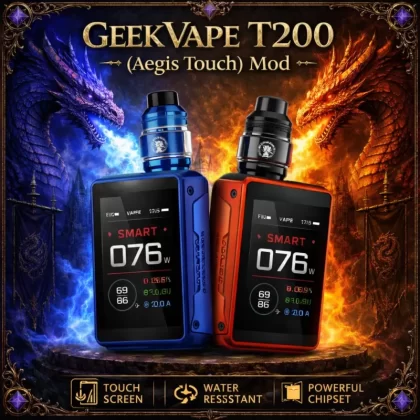 GeekVape T200 (Aegis Touch) Mod - Claret Red - Vapeciga