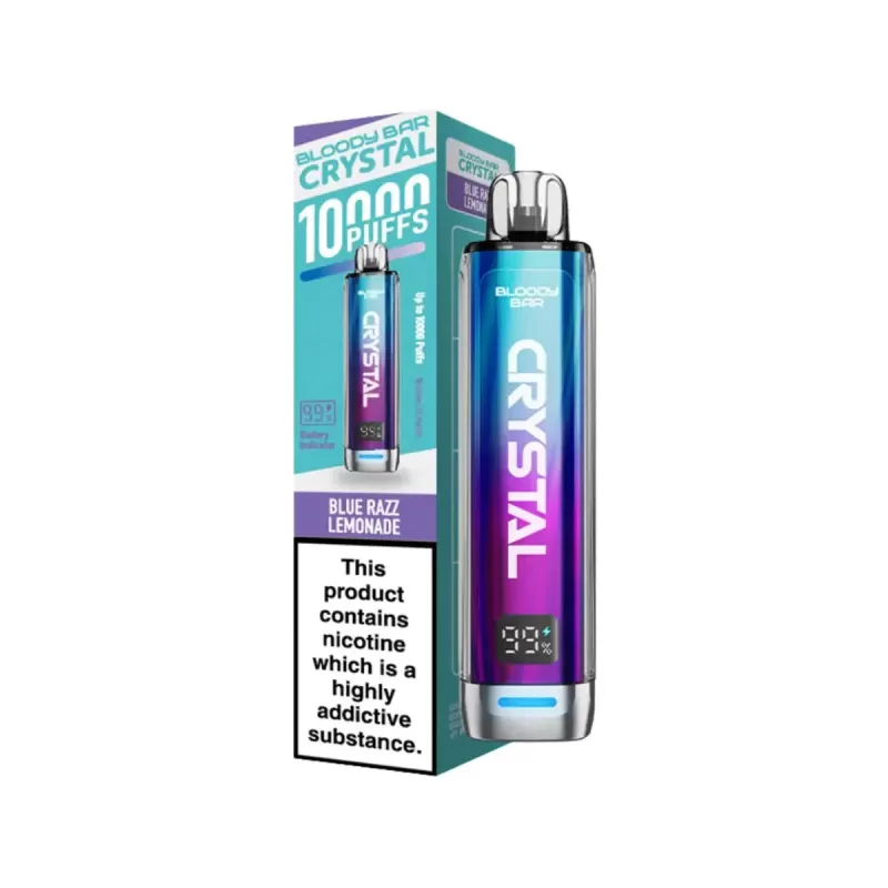 Bloody Bar Crystal 10000 Disposable Vape Kit Pack of 5 - Pineapple Ice pack of 5 - Image 2