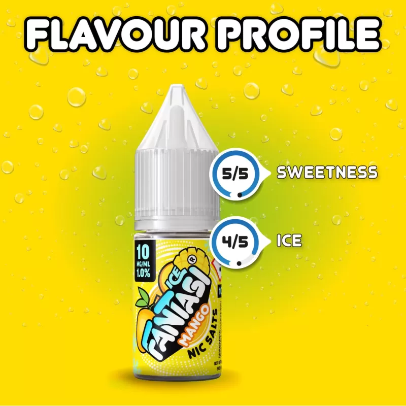 Mango Ice (Ice) Fantasi Nic Salt E-Liquid 50/50VG – 10ml – TPD - Vapestorm Co