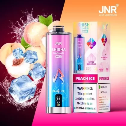 Puff JNR Shisha Hookah Max 22000 Peach Ice – Pêche Glacée - Vape Store