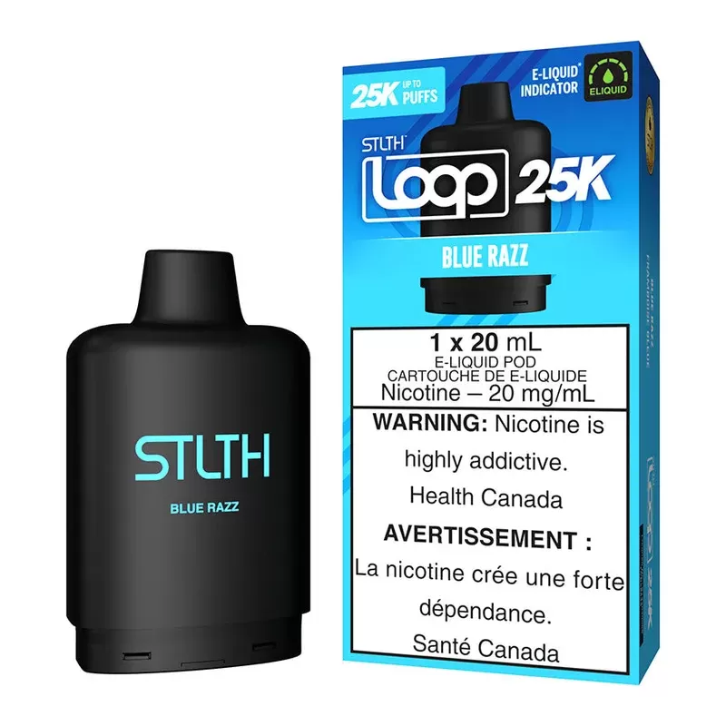 STLTH Loop 25K E-Liquid Pod Pack – Blue Razz - 20mg/mL