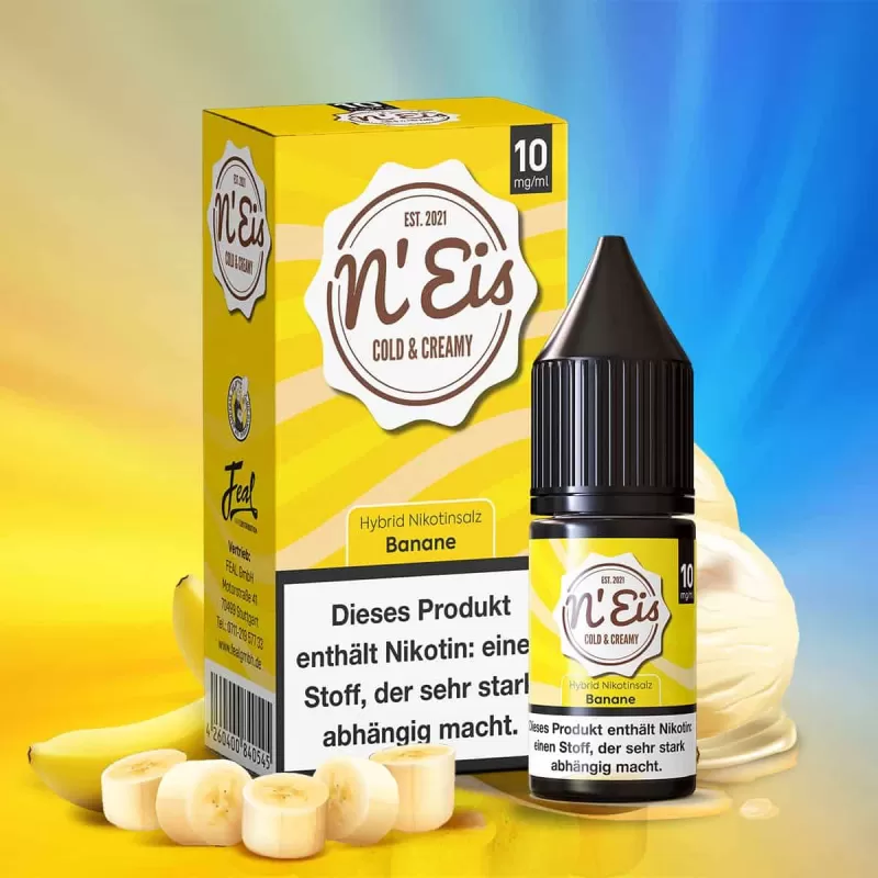 n’EIS Hybrid Nikotinsalz Liquid – Banane - Vapebazar