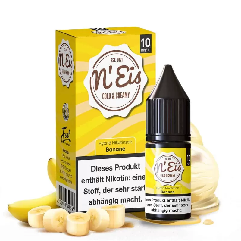 n’EIS Hybrid Nikotinsalz Liquid – Banane - Vapebazar - Image 2