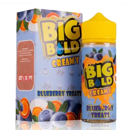 Blueberry Treats By Big Bold Creamy 100ml Shortfill - Vape Store