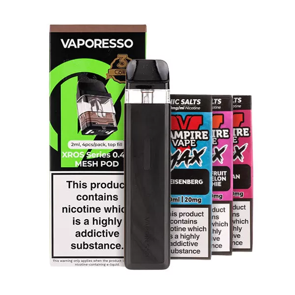 Vaporesso XROS 6 Mini Pod Kit Bundle - Titanium Silver / 1.0ohm