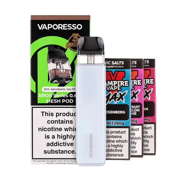 Vaporesso XROS 6 Mini Pod Kit Bundle - Titanium Silver / 1.0ohm - Image 3