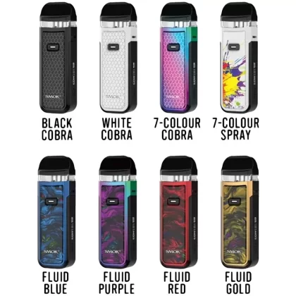 SMOK Nord X Pod Starter Kit - Color#7-Color Cobra>7-Color Spray>Black Cobra>Fluid 7-Color>Fluid Blue>Fluid Gold>Fluid Red>White Cobra (EF89CE)