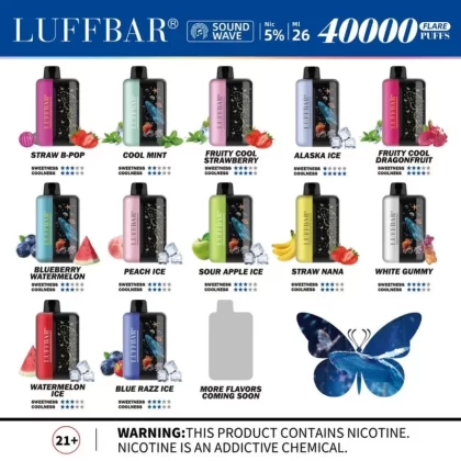 Luffbar Flare 40k Disposable - FLAVOR#Alaska Ice>Cool Mint
