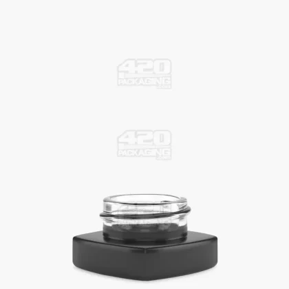 Matte Black Glass Pillow Concentrate Jar | 38mm – 9mL – 240 Count - Ejuicewarehouse