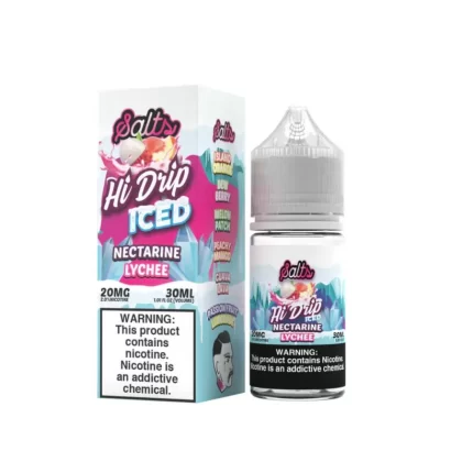 Hi Drip Salts Iced Nectarine Lychee 30ml E-Juice - Ecigmafia