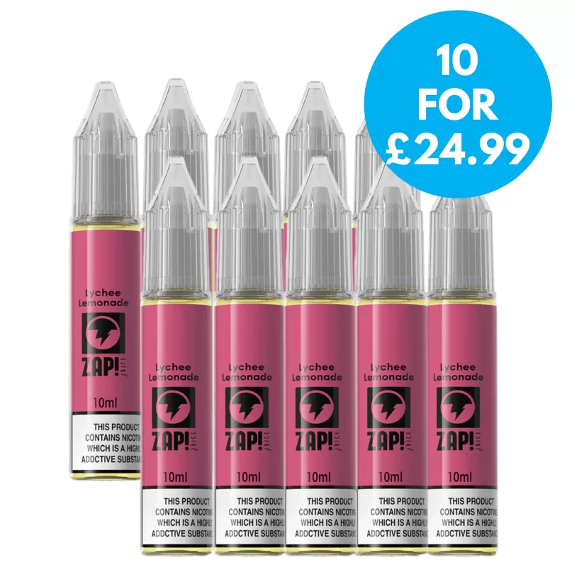 Box of 10 – 20mg Zap! Juice 10ml Nic Salts (50VG/50PG) - Vape Co