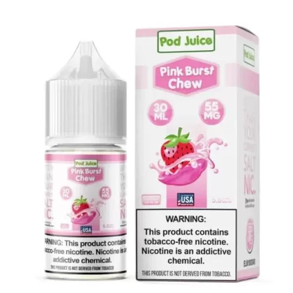 Pink Burst Chew Nicotine Salt by Pod Juice - Size#30ml~Nicotine#35MG>55MG