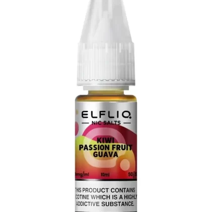 Elf Bar Elfliq Kiwi Passion Fruit Guava Nic Salt Vape Juice - Strength 20mg