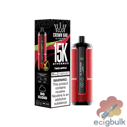 Alfakher Crown Bar 15000 Hyper Max Disposable Vape – Long-Lasting & Flavor Rich