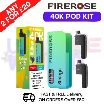 Watermelon Ice Firerose SlideGo 40K Prefilled Pod Kit