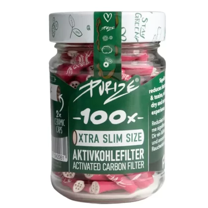 PURIZE Glass I XTRA Slim Size 100 Jar | Assorted Colours - 6mm