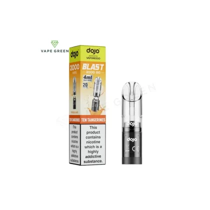 Ten Tangerines Prefilled Pod by Vaporesso Dojo Blast 2000 Go