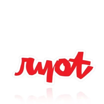 RYOT Die Cut Script Sticker 5″ 20pk