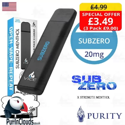 Purity SubZero Vice Disposable Pod Device