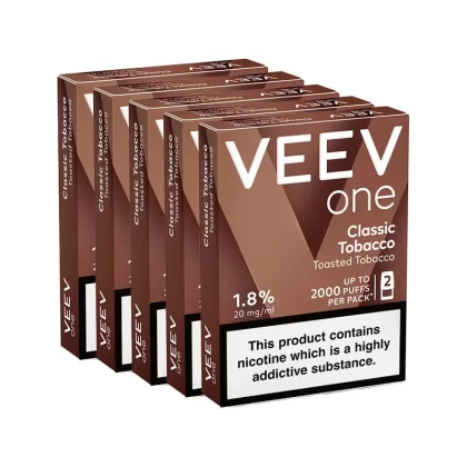 VEEV ONE Classic Tobacco Pod Bundle (5 Packs) - Ecigpremium