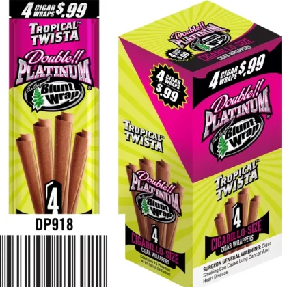 Blunt Wrap Double Platinum (4X) Sabor Tropical Twista (UNITARIO)