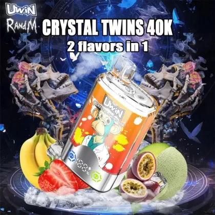 Uwin Twins Crystal 40K Dual-Flavor Disposable Vape - Vapeq10