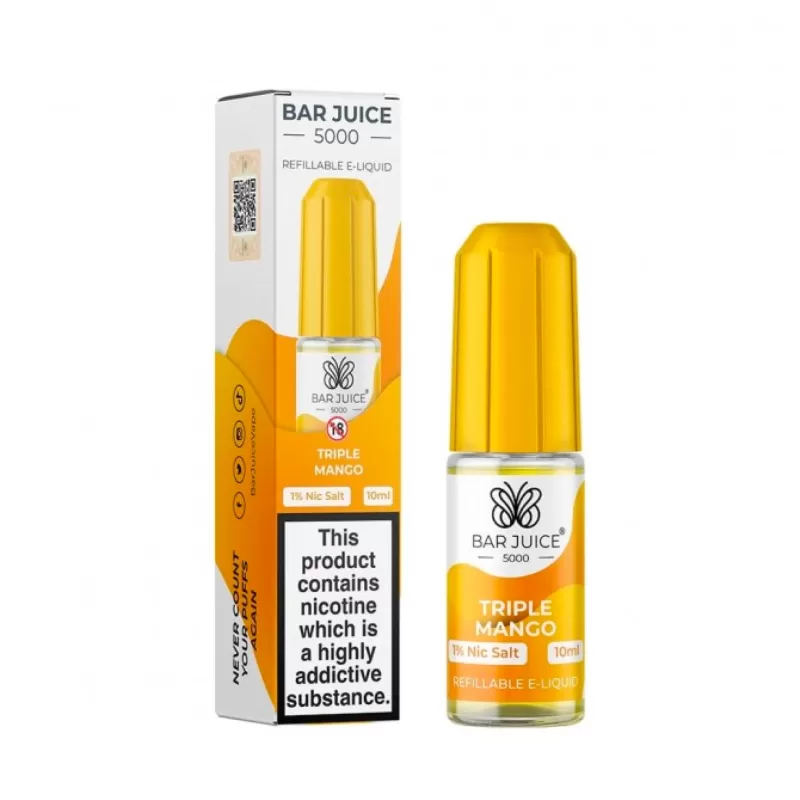 Bar Juice 5000 Salt Nicotine Triple Mango 10mg / 20mg - Vapourdays Co