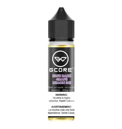 G-Core Salts - Blue Razz Grape Lemon Ice - Vape Product, 60ML 10mg (D5338D)