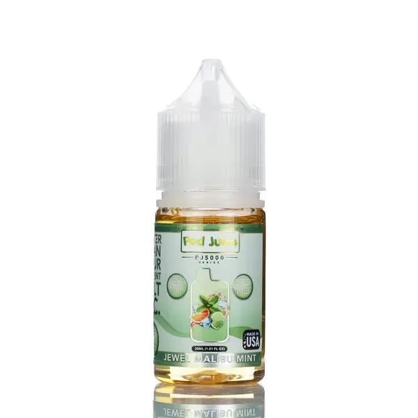 Pod Juice Salt PJ5000 - Jewel Malibu Mint - 30ml (DISCONTINUED) - 55mg - Image 2