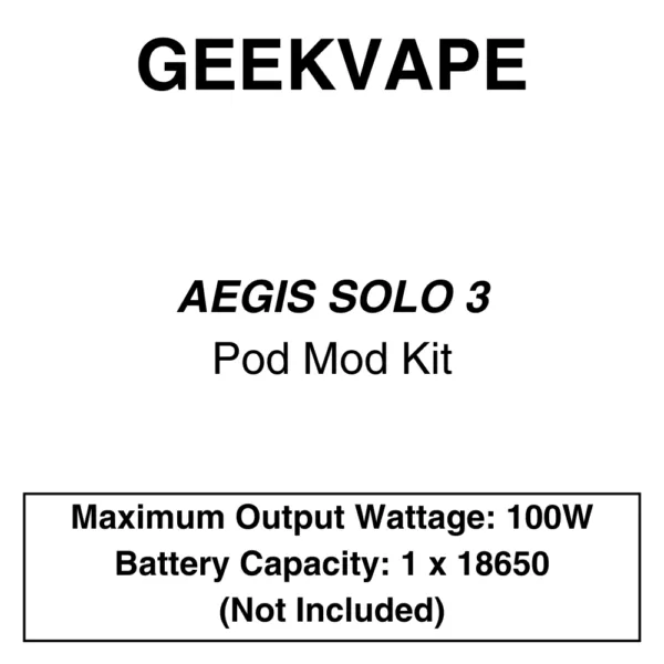 Geekvape – Aegis Mini 2 M100 Kit - Vape Product, Vape Product - Image 3