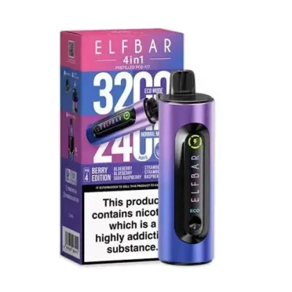 Elf Bar 4-in-1 Prefilled Pod Kit - Purple Edition