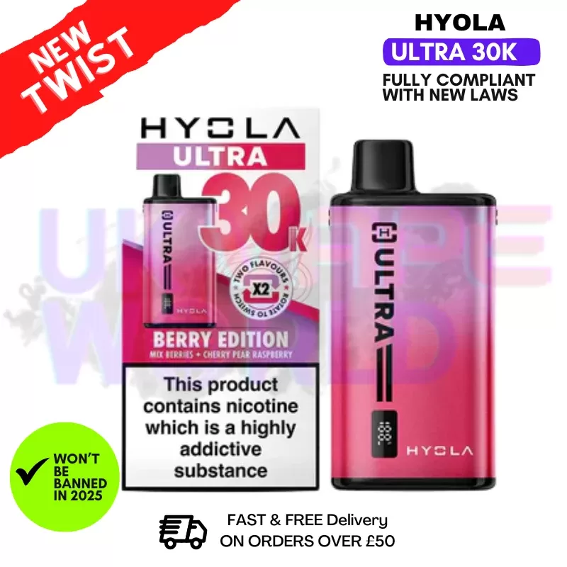 Berry Edition Hyola Ultra 30K Puff Prefilled Pod Kit